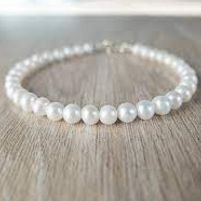Buy Freshwater Pearl Bracelet for Men, Real Cultured Pearls, Pearls Bracelet  for Men, Stainless Steel, Gift for Men, Gift for Boyfriend Online in India  - Etsy